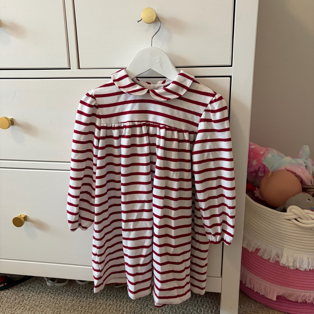 Busy Bees Red Striped Dress Size 3T